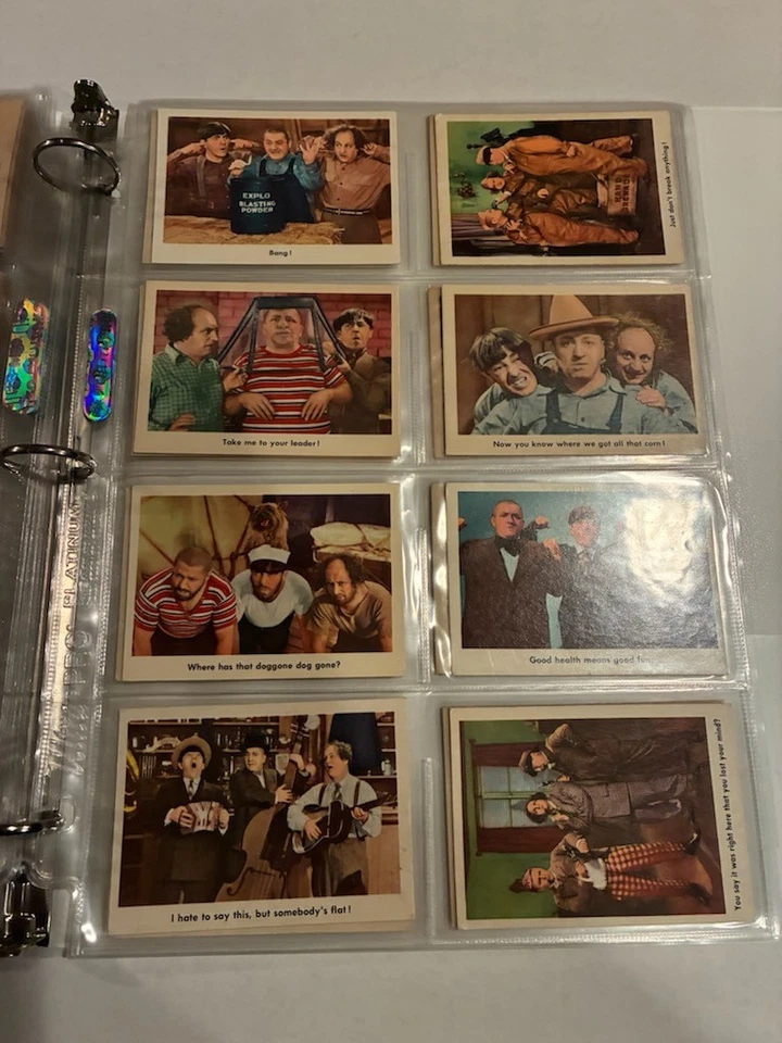 The 3 Stooges 1959 Fleer Trading Card Complete Set 96 Cards + PSA Graded Cards - Image 4 of 4