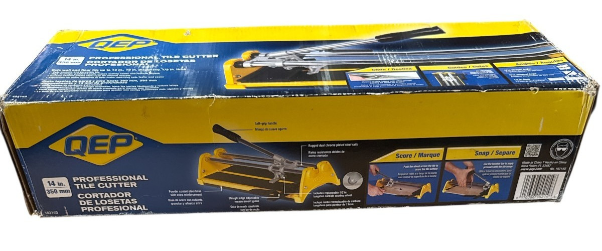 QEP  10214Q Manual Tile Cutter w/Comfort Grip Handle, 14" Rip Cut, 9" Diag Cut