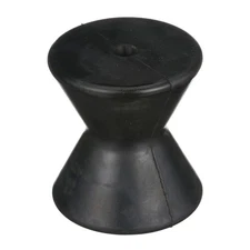 Single 0.5" Diameter Black 3.5" Outside Diameter x 4" Length Trailer Boat Roller