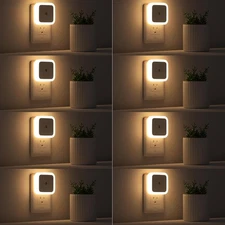Sujeet Night Light, Night Lights Plug into Wall 8-Pack, Plug in Night Light, Dus