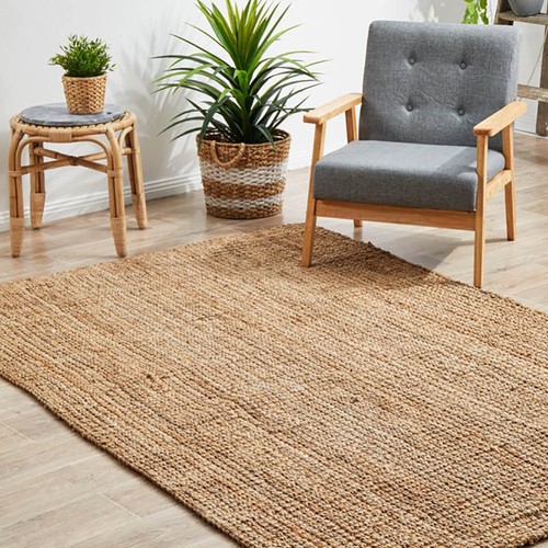 NEW Tapete Rug Atrium Barker Rug Natural Coastal 220x150cm - Picture 2 of 6