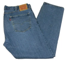Men's Levi's Jeans 505 Regular Fit paint on leg Tag 40x32 measured size 40x31