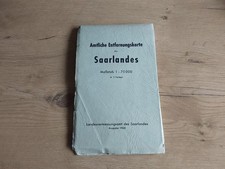 Amtliche Entfernungskarte des Saarlandes M: 1:75000 Ausgabe 1968