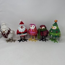 TARGET WONDERSHOP FEATHERLY FRIENDS BIRD LOT 5 ISLEY BOW TINSEL JOLLY 2013 PLAID