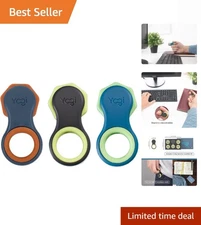 Yogi Silent Sensory Fidget Spinner - Stress Relief Tool for All Ages - 3-Pack