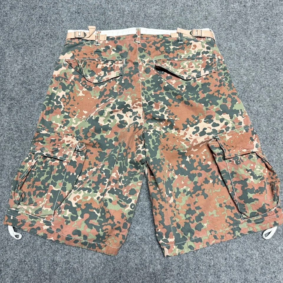 Pantalones Cortos Diesel Cargo Para Hombre 32 Marrón Verde Camuflaje Militar Ejército Peso Pesado Y2K Foto 4 de 4