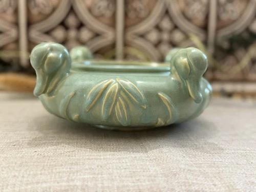 1930's Weller Pottery Green Patricia Bowl