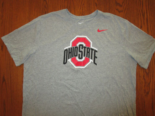 NIKE OHIO STATE SHORT SLEEVE GRAY T-SHIRT MENS 2XL EXCELLENT CONDITION - Photo 1/1