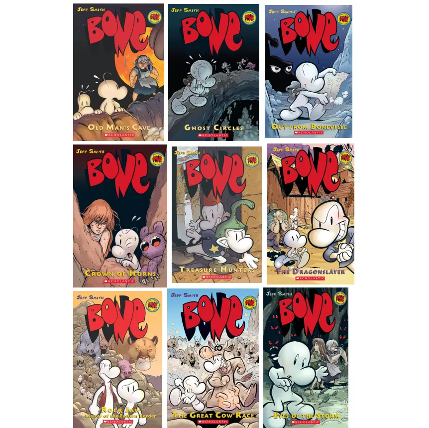 Bone Series 1 to 9 Books Collection Set By Jeff Smith NEW Paperback ...