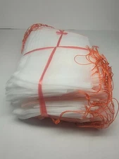 100 pcs 6" × 10"  jewelry gift organizer bags draw string wedding party white 