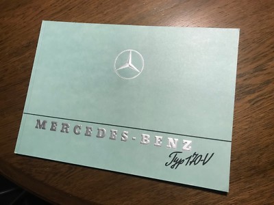 Mercedes-Benz: Type 170-V (1947) Original Prospectus Flyer Brochure, NOS
