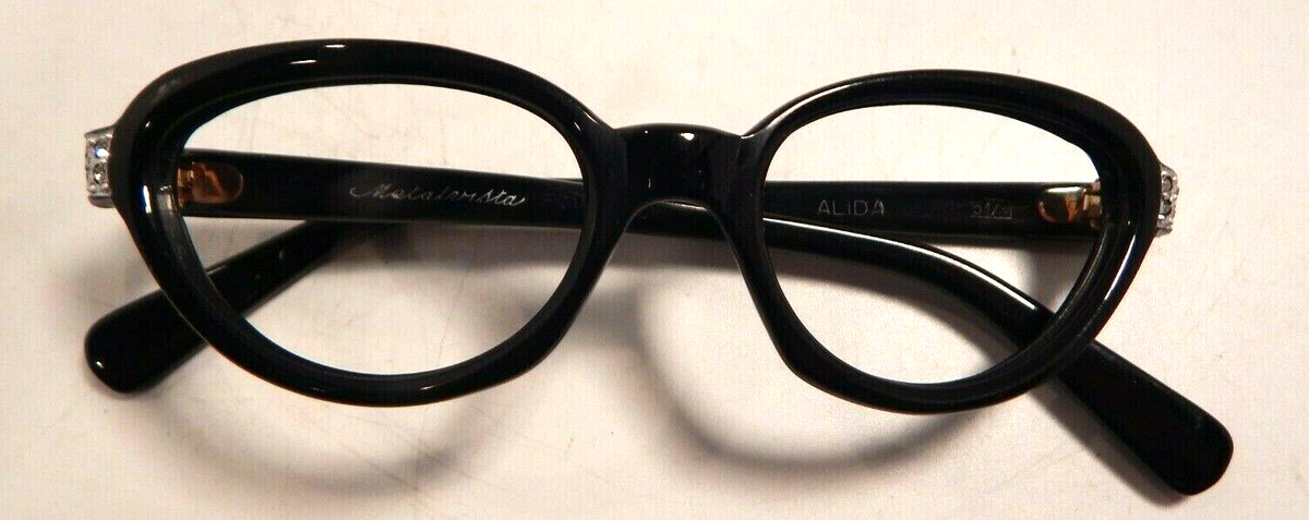 Vintage METALVISTA Alida Black 44/18Jeweled Women display picture 2
