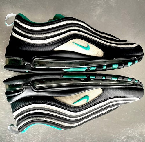 green black and white air max 97