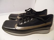 Rafaella Venturini for APIA Womens Black Leather Sneakers Italy laces Size 38