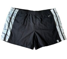 Nike womens Running Gym shorts size XL 16-18 - Black - Y2k