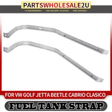 New Set of 2 Fuel Tank Strap for Volkswagen Beetle Golf Jetta Bora Clasico Gray
