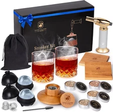 Old Fashioned Cocktail Smoker Kit for Whiskey, Bourbon, and Drinks 