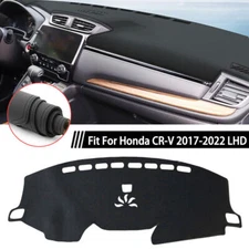 Car Leather DashMat Dashboard Cover Sun Protector Mat For Honda CR-V 2017-2022