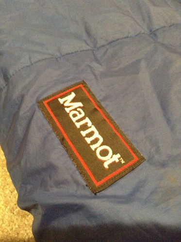 VTG Marmot Chinook Synthetic Mummy Sleeping Bag 32 x 77 Blue 35 Oz. - Picture 5 of 12