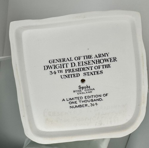 Spode General Dwight Eisenhower 34th US President 364/1000 Oscar Nemon - Picture 7 of 7
