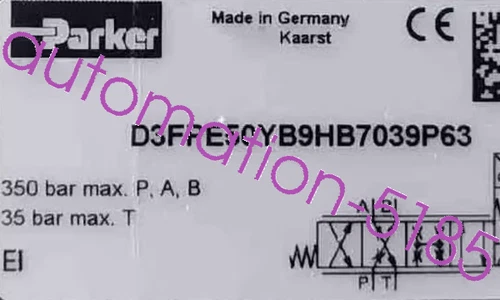 Parker Proportional Valve D3FPE50YB9HB70P63 New fedex or DHL