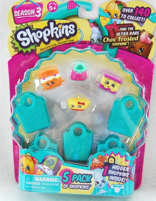 Shopkins 5 Pack Season 3 *NEW* Nilla Slice Bonnie Beret Shoes Anne
