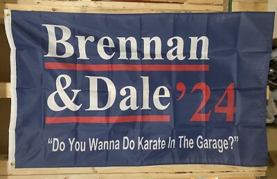 Brennan & Dale 2024 Flag FREE SHIP Step Brothers Will Farrel Beer USA Sign 3x5 