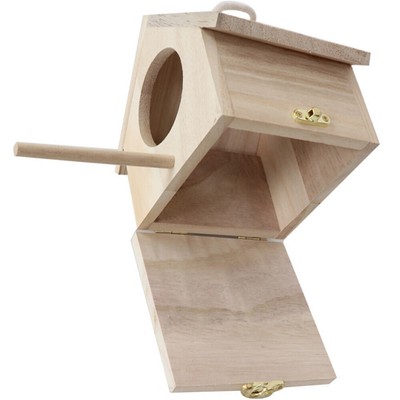  Wood Birdhouse Feeder Bird's Nest Child for outside Hanging Birds Nesting