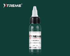 PURE GREEN Xtreme Ink Premium Bright Solid Color Tattoo Pigment Made in USA