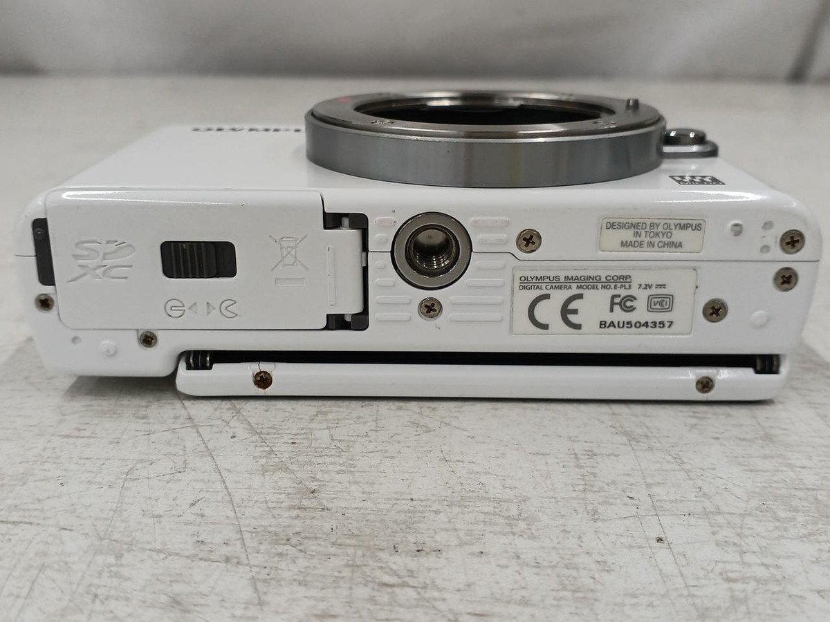 Olympus Pen Lite E-PL3 Double Zoom Kit White | eBay
