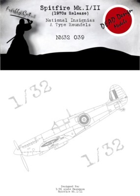 Spitfire Mk.I/II Nat. Ins. A Roundels for 1/32 Hasegawa - DEAD Design NM32039