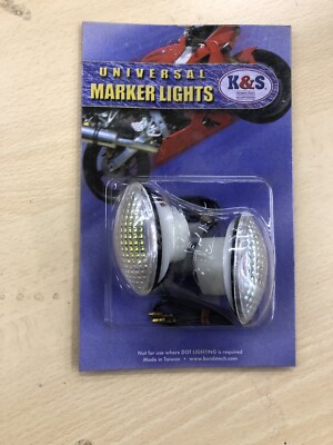 K&S Technologies Flat Oval Marker Light - Small - Rainbow 25-8277