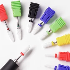 Ceramic Nail Drill Bit For Electric Manicure Machine 3/32" Shank Cuticle Clean