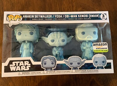 Funko Pop! Star Wars Force Ghost 3 Pack, Anakin, Yoda, ObI-Wan In