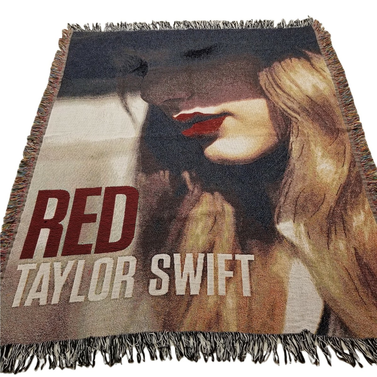 Taylor Swift Red Concert Tour Album Cover Tapestry Fringed