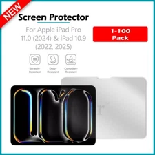 1-100 LOT LCD Ultra Clear HD Screen Protector for Apple iPad 11.0 Pro (2024)