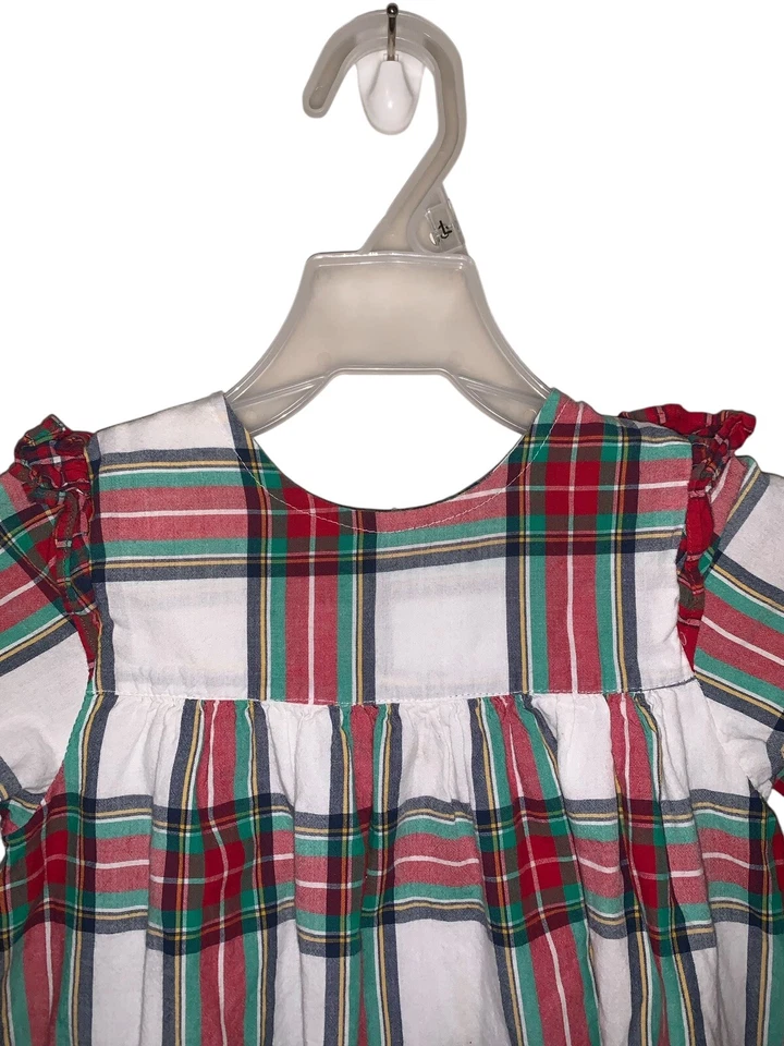 Vestido Happy Rosa Pollo Niñas Navidad Vacaciones Talla 7 años 100% Algodón Foto 2 de 4