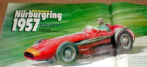 Road and Track Nov 2001 Mag 1966 Jim Hall Chaparral 2 E & 1957 Nurburgring Race - Picture 11 of 14