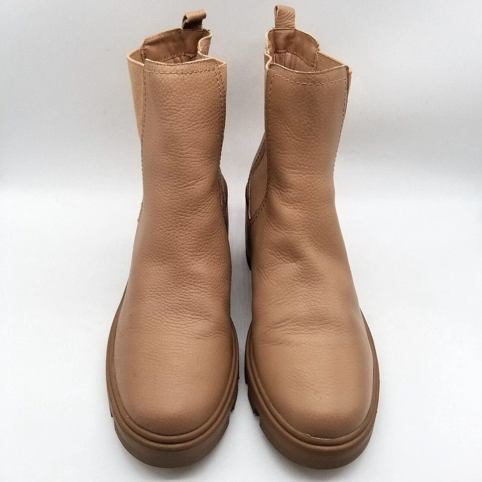 Splendid女式米色皮革Marion厚底靴11 — 第 2/4 张图片