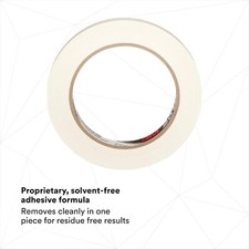 72 new Rolls 3M 201 IW 12 mm x 55 m General Use Masking Tape, 51115647383