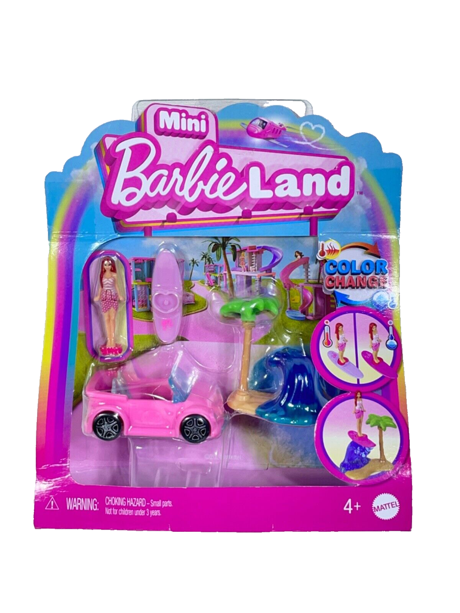 Barbie Car Barbie Mini Beach Convertible Set Doll Color