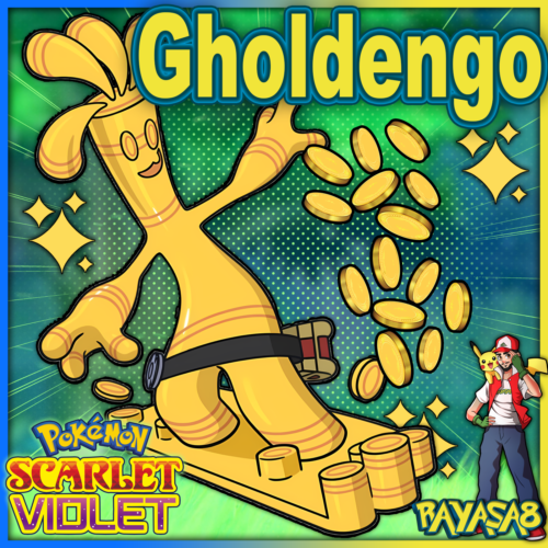 Gholdengo 6IV Trained EVs Best Stats ✨ Pokemon Scarlet and Violet Home ✨ - Picture 1 of 7