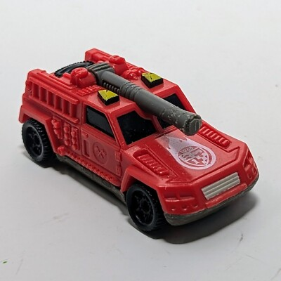 #ad Hot Wheels 1994 Red Fire Department Water Cannon Truck Diecast 1 64 Scale Loose $7.20