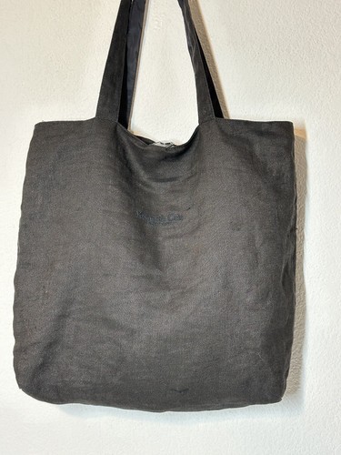 Kenneth Cole New York braun & schwarz Wendetasche Leinen & Nylon 15x14x2