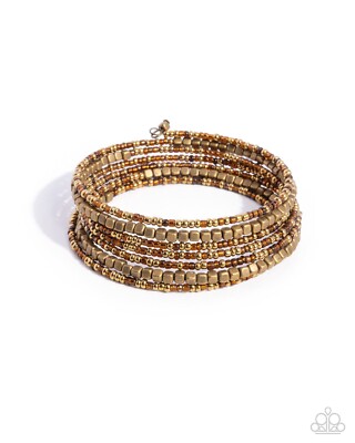 NEW-BEST WAY TO UNWIND BRACELET-Paparazzi Jewelry-Brass