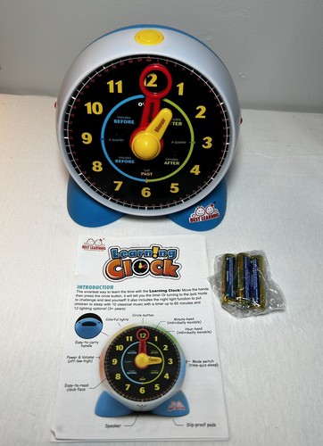 Learning Clock - Educational Talking Learn to Tell Time Teaching Light-Up Toy wi - Picture 5 of 5