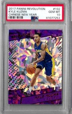 2017 Panini Revolution Kyle Kuzma Chinese New Year PSA 10   RC