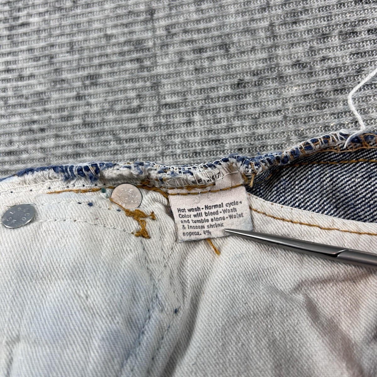 Vintage Levi's Jeans Baby Toddler Straight Blue Size 0
