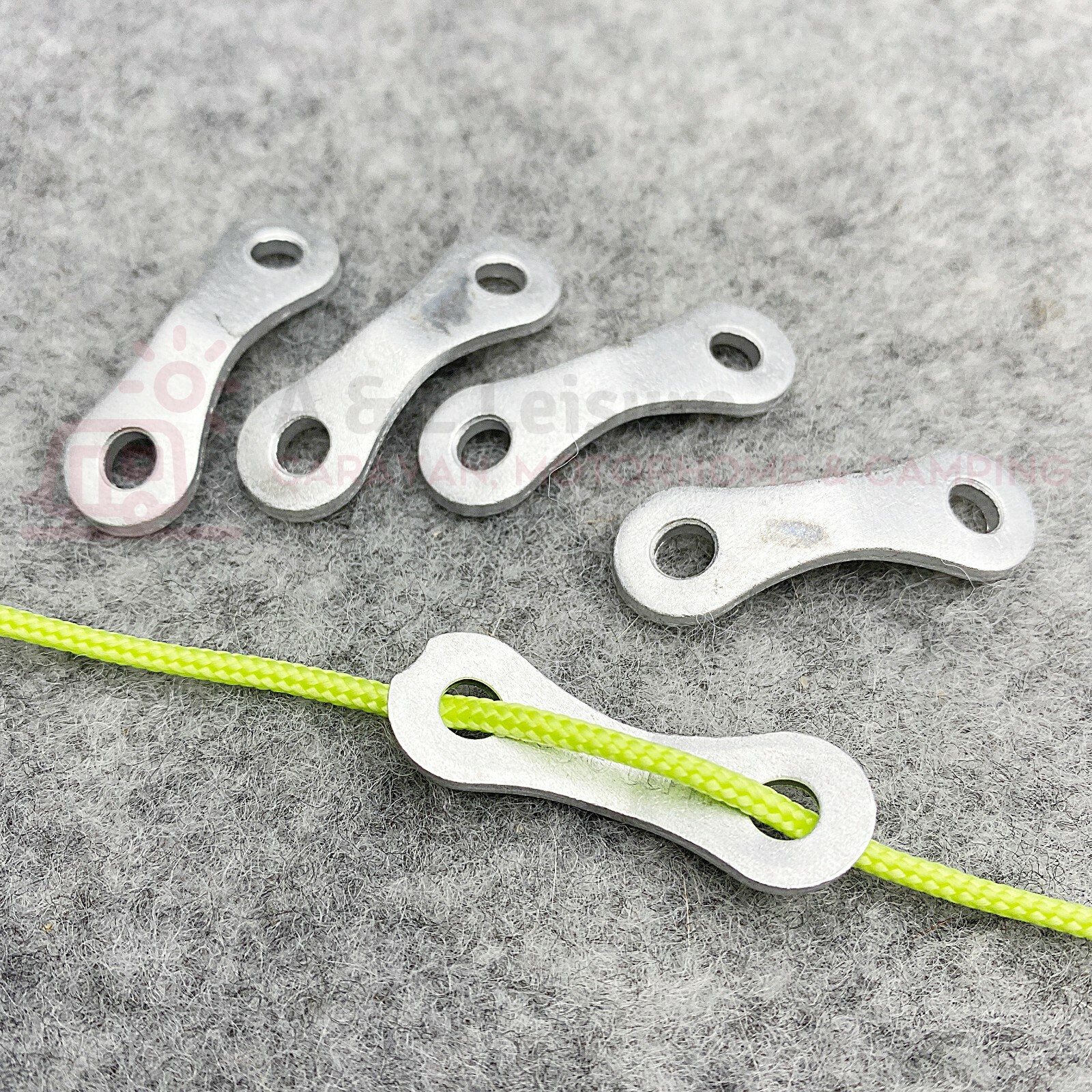 Guy Line Runners Guy Rope Runners Bent x 5 Camping & Tent Awning Caravan 6018000