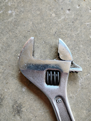 Vintage Proto 8” Adjustable Wrench No. 708 USA Chrome Finish